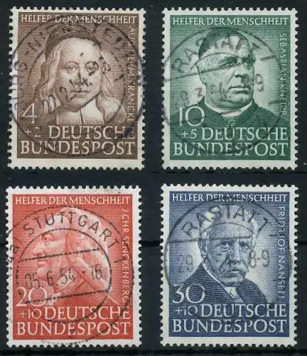 BRD BUND 1953 Nr 173-176 zentrisch gestempelt gepr. 69B7BE