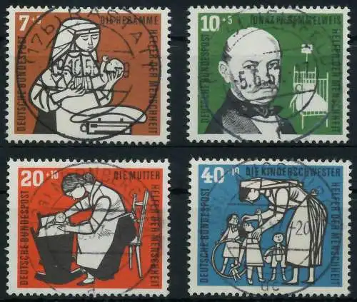 BRD BUND 1956 Nr 243-246 zentrisch gestempelt 69B942