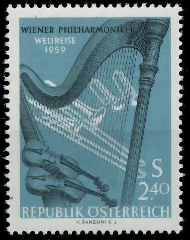 ÖSTERREICH 1959 Nr 1071 postfrisch 707A02