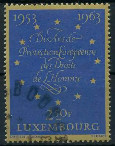 LUXEMBURG 1963 Nr 679 gestempelt 5DFEA2