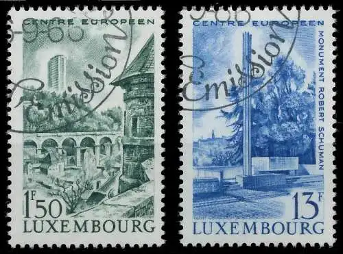 LUXEMBURG 1966 Nr 738-739 gestempelt 5E008A