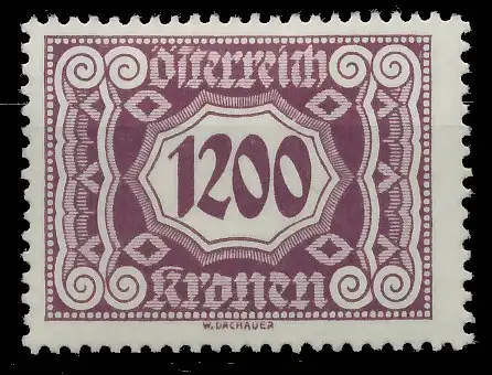 ÖSTERREICH PORTOMARKEN 1922 Nr 125 ungebraucht 753DD2