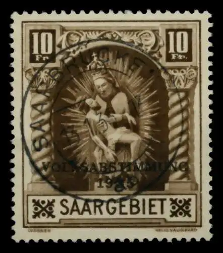 SAARGEBIET 1934 Nr 194I zentrisch gestempelt gepr. 7164CA