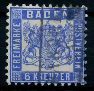 BADEN AUSGABEN VON 1862 - 1866 Nr 19a-HARDHEIM 74498A