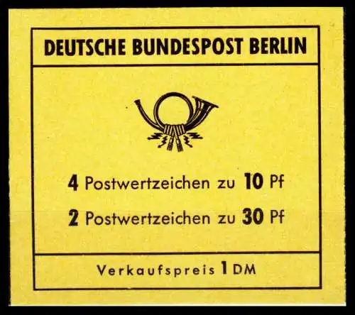 BERLIN MARKENHEFTCHEN Nr MH 06b postfrisch S6387BA