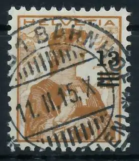 SCHWEIZ 1915 Nr 125 zentrisch gestempelt 6C2C4E