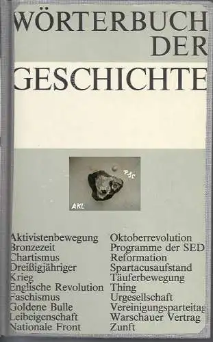 Wörterbuch der Geschichte, A-K. 