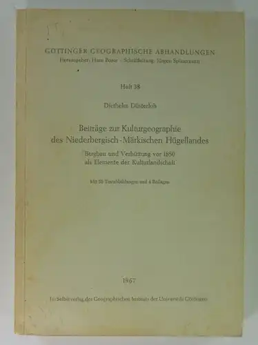 Düsterloh, Diethelm: Beiträge zur Kulturgeographie des Niederbergisch - Märkischen Hügellandes. Bergbau und Verhüttung vor 1850 als Elemente der Kulturlandschaft. (Göttinger Geographische Abhandlungen, 38). 