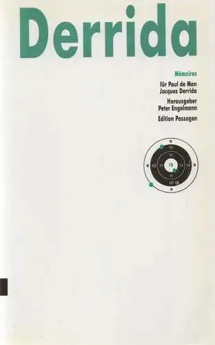 Derrida, Jacques: Mémoires, [1]: Für Paul de Man. (Edition Passagen ; 18). 