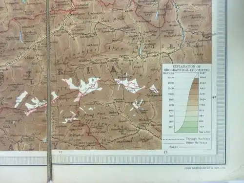 Edinburgh Geographical Institute (Hg.): Germany - Southern Section. "The Times" Atlas. Plate 39. Maßstab 1:1.000.000. 