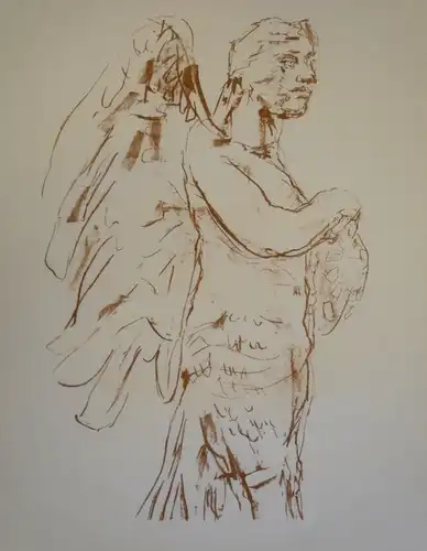 Kokoschka, Oskar (1886 Pöchlarn b. Wien - 1980 Montreux),, Sirene. Lithographie