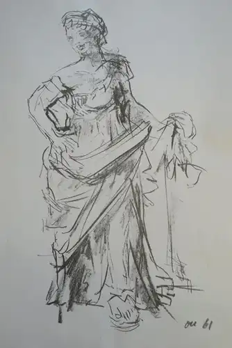 Kokoschka, Oskar (1886 Pöchlarn b. Wien - 1980 Montreux),, Tanzende. Lithographie