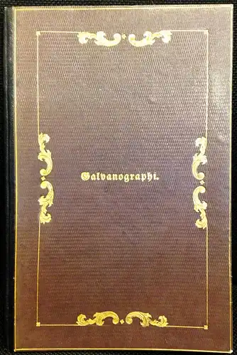 Hoffmann, Johann Christopher: Anweisung zum Vervielfältigen einer Schrift oder Zeichnung, ausgeführt mit der Feder oder Reissfeder, durch Hülfe der galvanischen Kupferausscheidung. Mit einer galvanographirten Tafel. (Aus dem Dänischen übersetzt). 