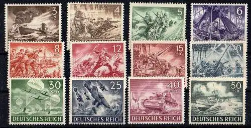 Deutsches Reich, Michel Nr. 831 - 842 postfrisch.