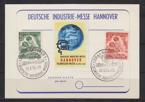 Berlin (West) 1951 Nr 80/81 Sonderstempel Berlin 80/81 SK