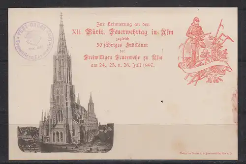 Altd. Württemberg 1897 Nr Privat-GZS PP 11 ** Postfrisch / ** Württemberg PP 11 **