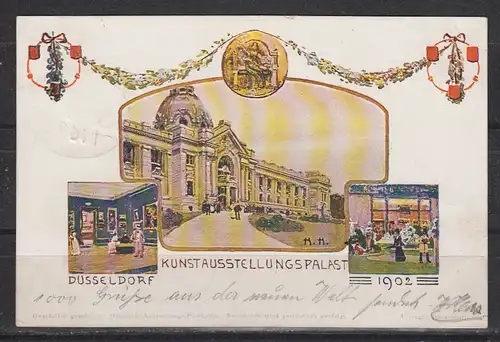 Deutsches Reich 1902 Nr EF 70 Ansichtskarte Dt.Reich SK mit 70