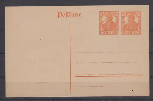 Deutsches Reich 1920 Nr GZS PZP 20 ** Postfrisch / ** Dt.Reich PZP 20 **