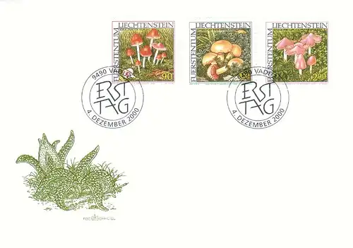 Liechtenstein 2000 Nr 1252/54 Ersttagsstempel