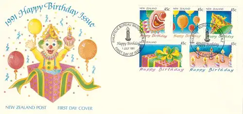 Neuseeland 1991 Nr 1185/89 Ersttagssonderstempel NEUS1185