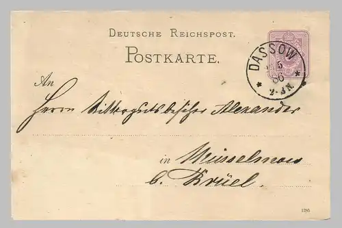 Deutsches Reich 1886 GSDASS