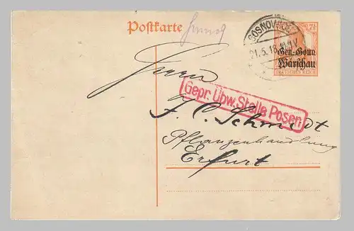 Bes. 1. Wk. Polen 1918 Gebraucht BES1.WKPOL