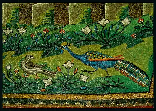 AK    Ravenna - Basilica di S. Vitale : Il pavone / der Pfau ..... [ H459 ]