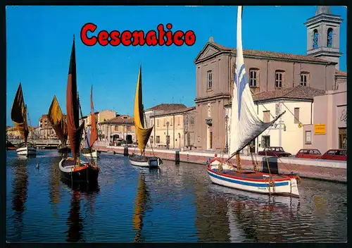 AK    Cesenatico : Il Porto canale - Museo della Marineria / Kanalhafen - Museum von Marineria ..... [ H785 ]