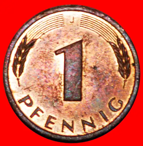 * EICHE (1950-2001): DEUTSCHLAND ★ 1 PFENNIG 1986J VZGL STEMPELGLANZ! * GERMANY ★