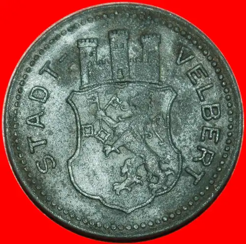 * LÖWE★ DEUTSCHLAND VELBERT ★ 25 PFENNIG 1917 KRIEGSNOTGELD UNGEWÖHNLICH! * GERMANY ★UNCOMMON