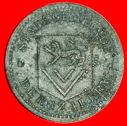 * LÖWE NÜRNBERG: DEUTSCHLAND BERGZABERN ★ 5 PFENNIG 1917 KRIEGSNOTGELD UNGEWÖHNLICH!  * GERMANY ★UNCOMMON!