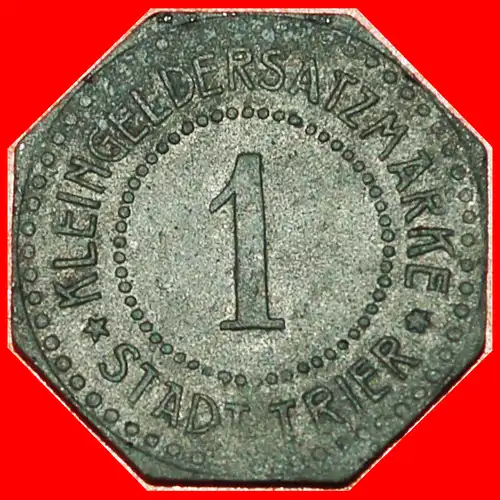 * STERNE NÜRNBERG: DEUTSCHLAND TRIER★ 1 PFENNIG (1917) UNGEWÖHNLICH! * GERMANY ★ UNCOMMON