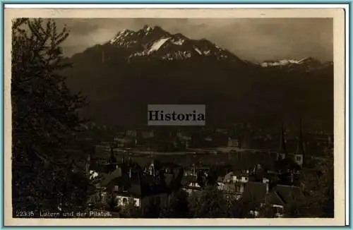 [Ansichtskarte] 22335 Luzern und der Pilatus. 