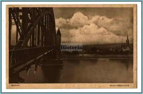 [Ansichtskarte] Bonn Rheinbrücke. 