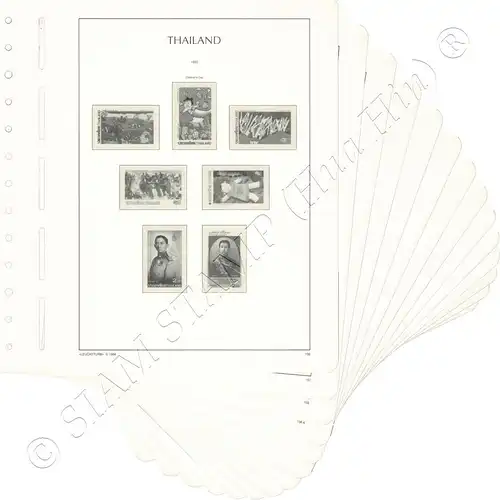 LIGHTHOUSE Template Sheets THAILAND 1992 page 156-173A 25 Sheets (USED)