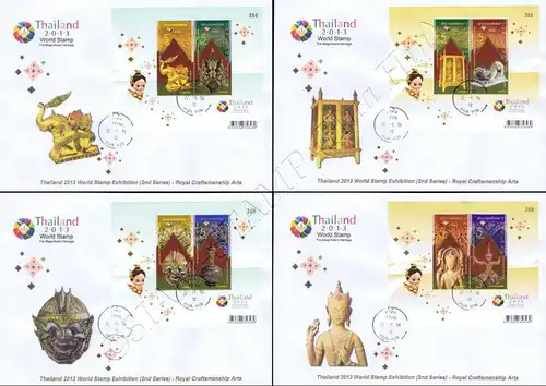 THAILAND 2013, Bangkok (II): Bildende Kunst (301-304) -FDC(II)-T-