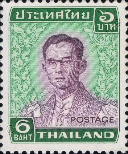 Freimarke: König Bhumibol RAMA IX 5.Serie 6 BAHT -JAPAN- (**)