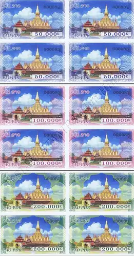 Definitive: Pha That Luang -BLOCK OF 4- (MNH)