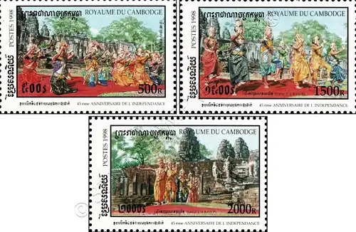 45 y.of independence: Dance of Apsaras at Prasat Bayon Temple (MNH)