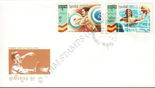 Olympische Sommerspiele, Barcelona (V) -FDC(I)-I-