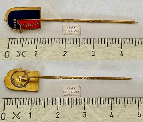 Alte Anstecknadel Pin Deutsche Feuerwehrverband e. V. DFV Abzeichen Emaille