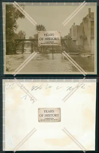 Foto Brücke Fluss Saone Kanal Frankreich Saarland Saar 1940 OT Todt Wiederaufb