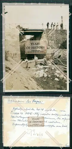 Foto Uzemain les Forges Frankreich Brücke 1940 Wiederaufbau OT Todt