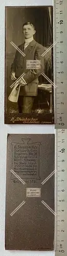 CDV Foto feiner Herr im Anzug Salzwedel Lüchow um 1905