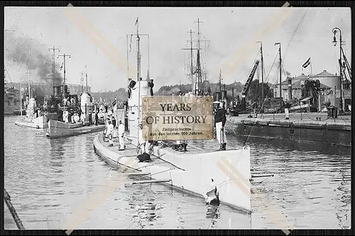 Foto Unterseeboot U-Boot U 8 + U 6 + U 7 Friedrich Krupp Germaniawerft 1911 Kie