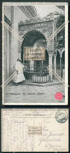 AK 1.WK Oran Mosquee du Pacha 1917 Feldpost gelaufen Frankreich Lille