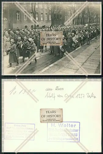 Orig. Pressefoto Wolter 18x12 Adolf von Oven Begräbnis Wachtruppe Berlin 1937