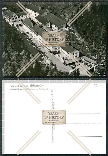 Foto AK Tennenbronn Schwarzwald Kugelschreiberfabrik Gebr. Schneider Fliegerauf