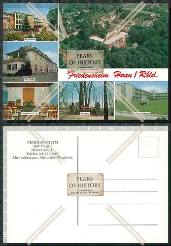 AK Haan Nordrhein Westfalen Friedensheim Pflegeheim Altenheim alten Wohnungen