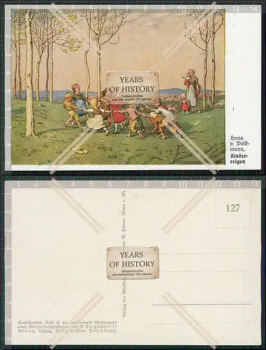 AK Kinderreigen von Hans v. Volkmann Karte um 1910